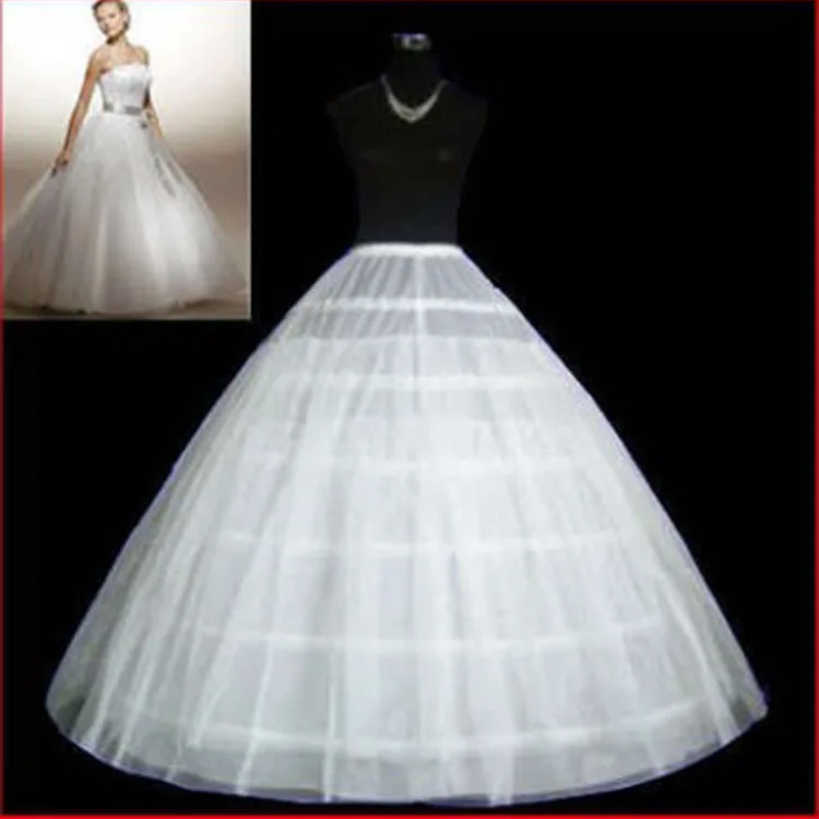 

Adult Women's Skirt Ball Gown Petticoat Crinoline Birdcage Cosplay Underskirt Tutu 2 Layers Tulle and 6 Hoop Skirt For Wedding