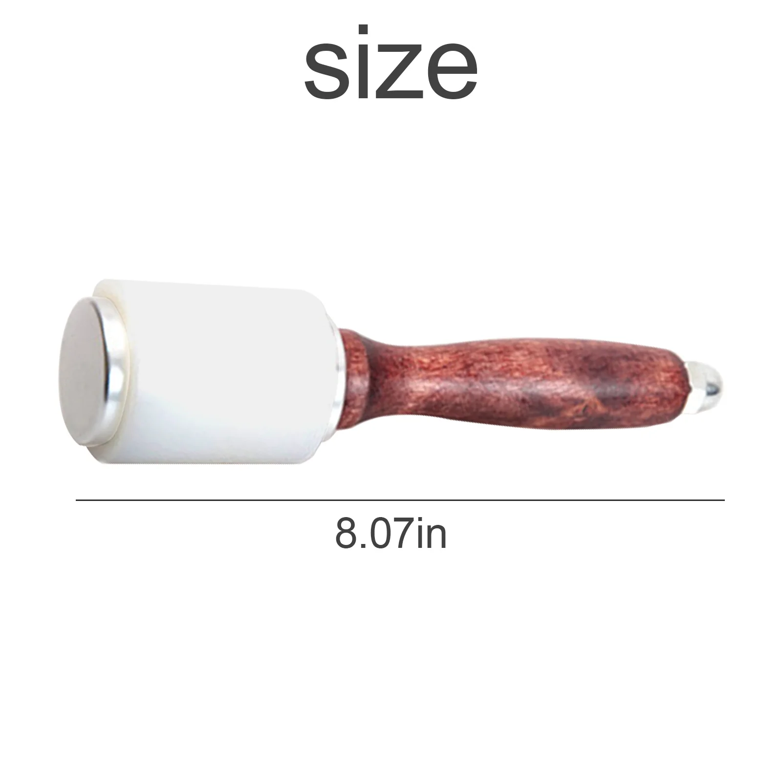 

Leather Carving Hammer DIY Craft Cowhide Punch Cutting Nylon Hammer With Wood Handle Leathercraft Tool