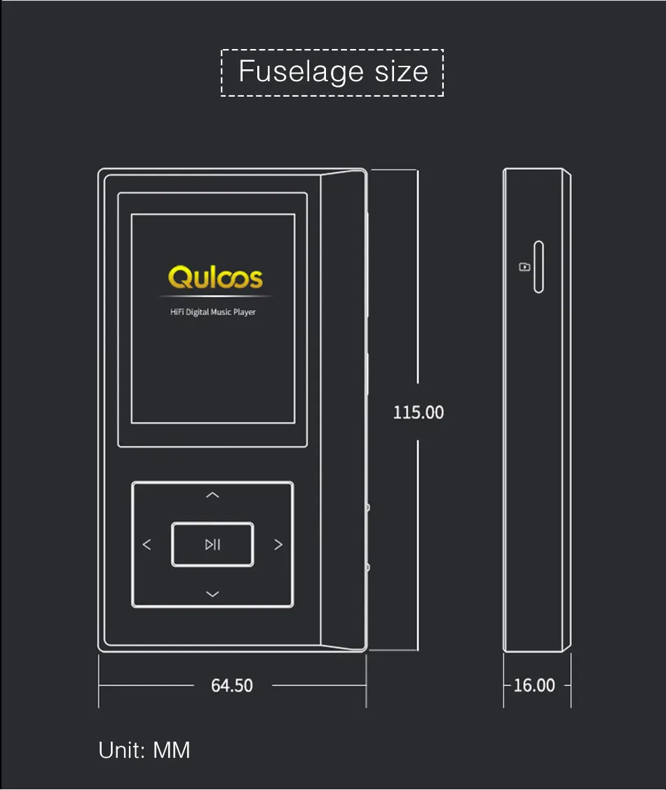 Quloos QLS QA361HiFi портативный плеер без потерь Музыкальный мастер лента чистый тон MP3-плеер DSD жесткое решение AK4495SEQ