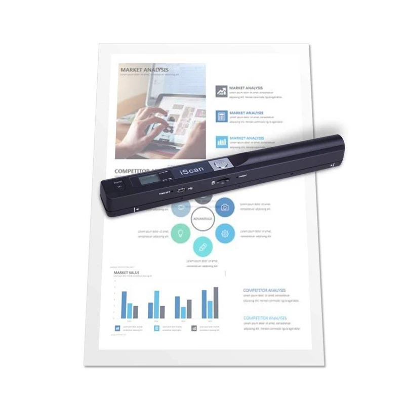 Portable Mobile Scanner 900 DPI Wireless USB Support Card Document A4 Paper Photo Image Scan Handheld JPG PDF | Компьютеры и офис