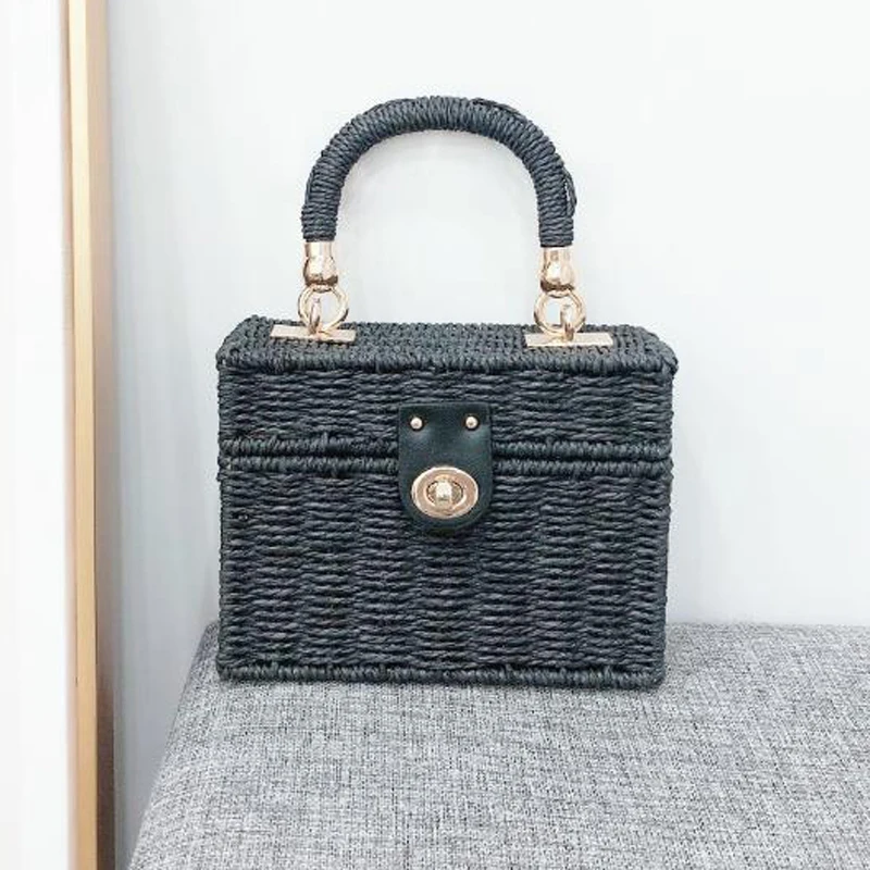 

Женская Соломенная Сумка, Пляжная соломенная сумка из ротанга, лето 2020