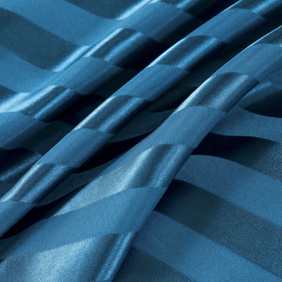 WOSTAR атласный Шелковый пододеяльник в синюю полоску двойной полный Королевский