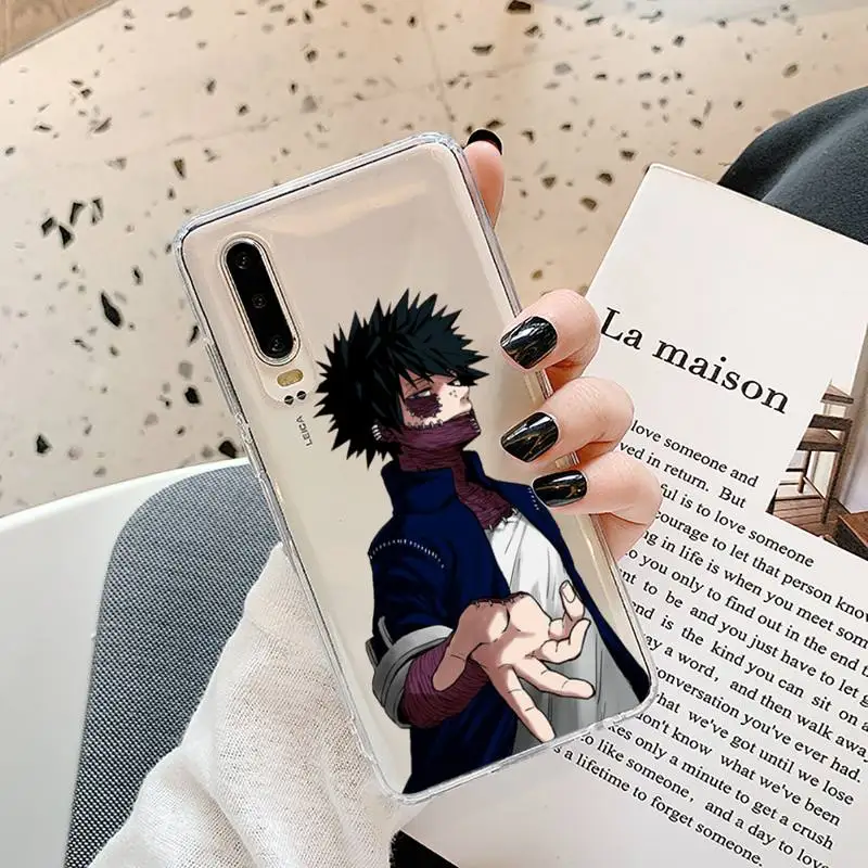 

My Hero Academia deku bakugo Phone Case Transparent for Samsung A71 S9 10 20 HUAWEI p30 40 honor 10i 8x xiaomi note 8 Pro 10t 11