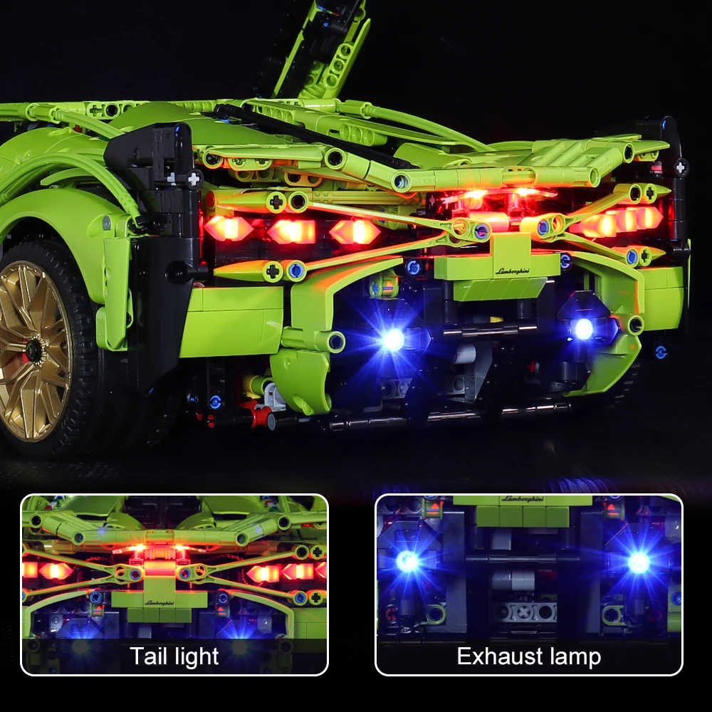 

Led Lighting Kit for Legoed Creator 42115 Lamborghinied Fkp37 Locomotive Lighting Toys Technic Deco (Only Led Light,No Blocks)