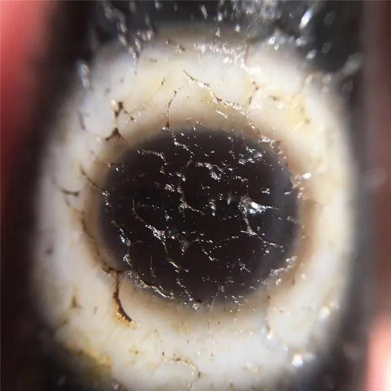 200706-2 Weathing натуральный агат старый материал 3 глаза тибетские Dzi бусины мощный