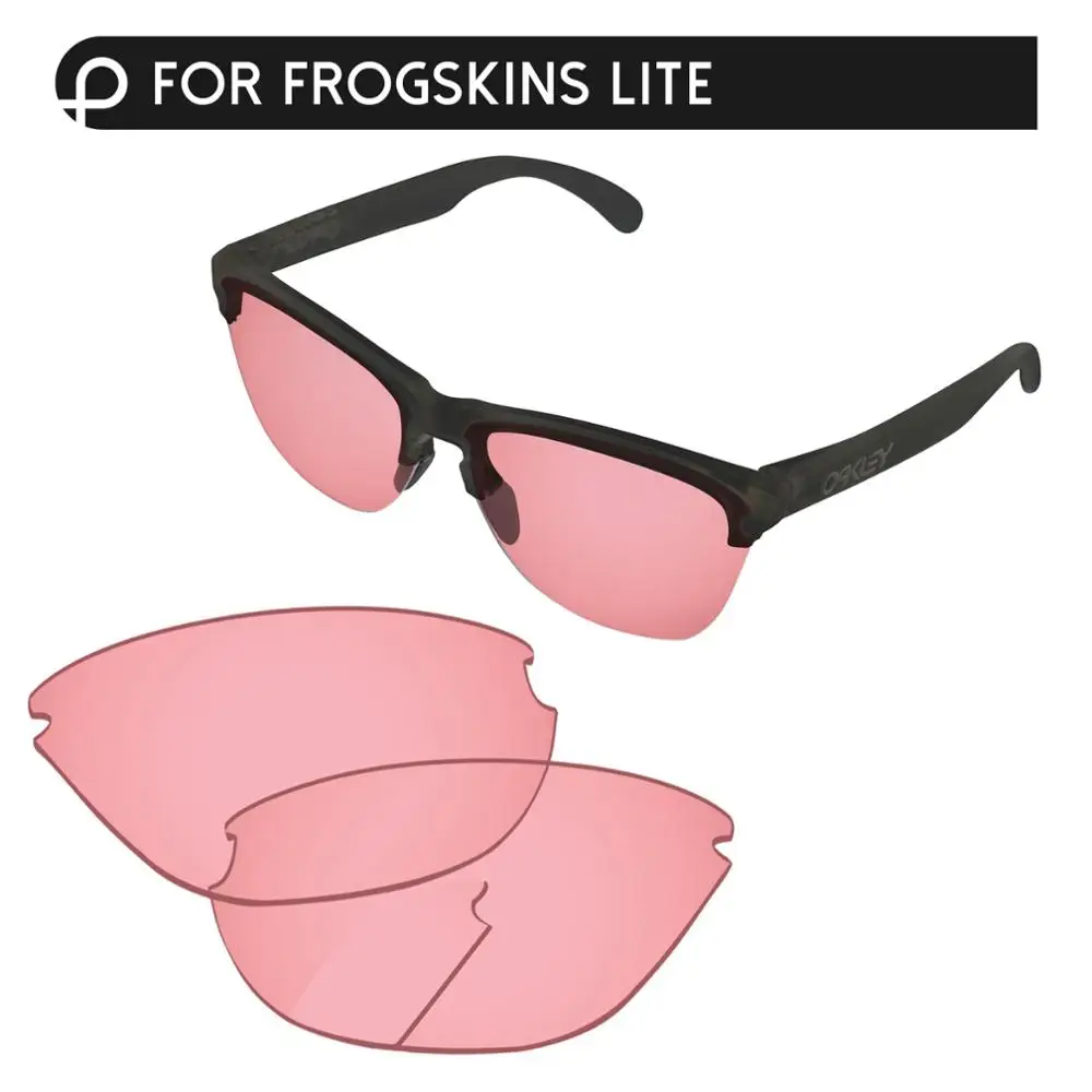 Crystal Pink PapaViva Сменные линзы для аутентичных солнцезащитных очков Frogskins Lite OO9374 Поляризованные-несколько вариантов - Цвет линз: Crystal Pink