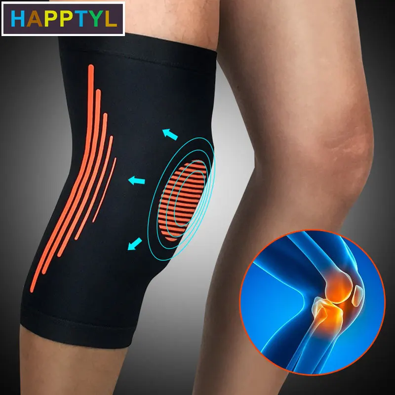 HAPPTYL атлетические наколенники Спортивные Компрессионные Рукава для колена