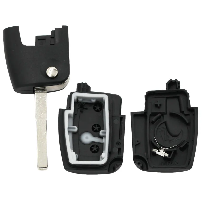 3 Button Flip Folding Modified Car Blank Key Shell Remote Fob Cover for Ford Focus Mondeo Fiesta C Max Ka HU101 Blade | Автомобили и