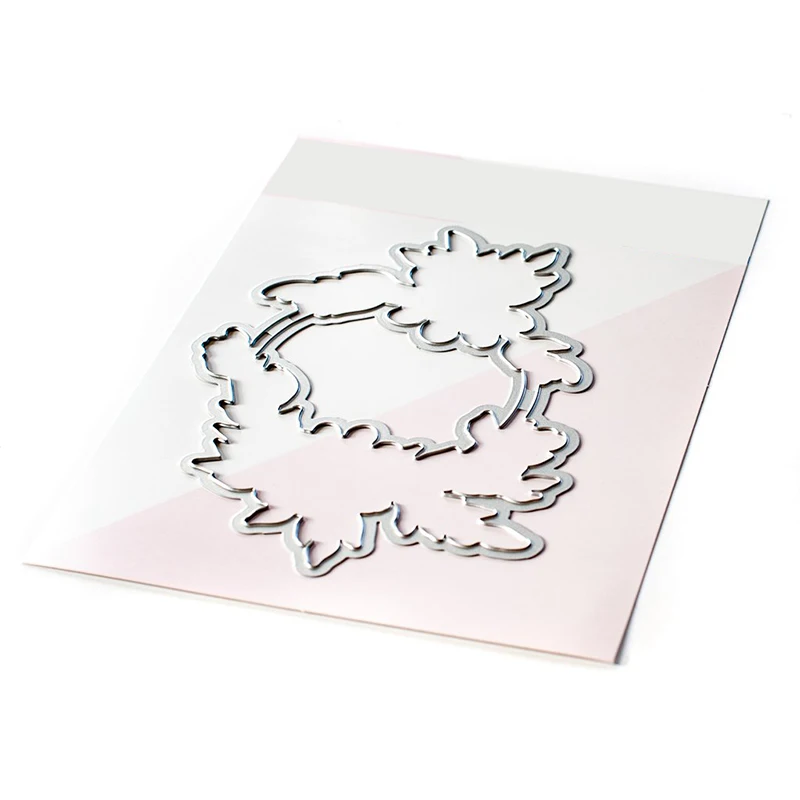 Пластиковый трафарет для изготовления гирлянд металлическая фольга без штампов