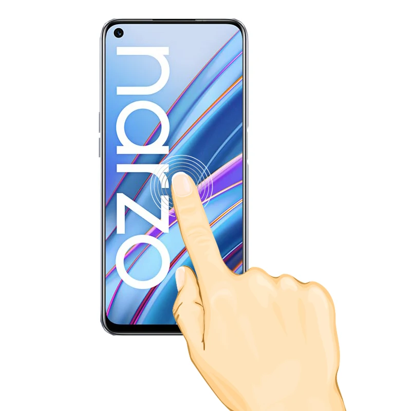 

75 Pcs/Lot 2.5D Premium Tempered Glass Full Cover Screen Protector Protective Film for Realme Narzo 30