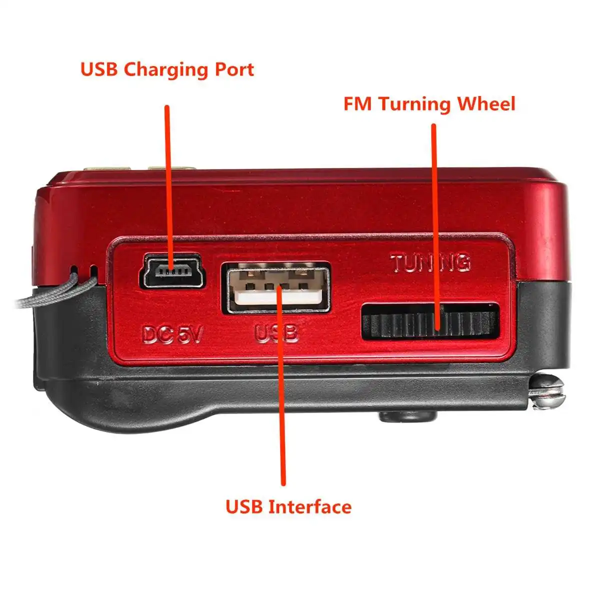 Портативный мини-цифровой радиоприемник динамик FM-радио USB TF MP3 телескопическая