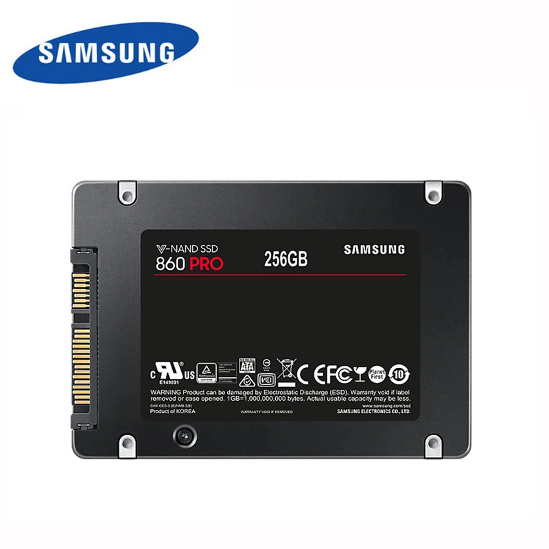 Внутренний твердотельный диск SAMSUNG SSD 860 PRO 256 ГБ 512 HDD жесткий SATA 3 2 5 HHD для ноутбука