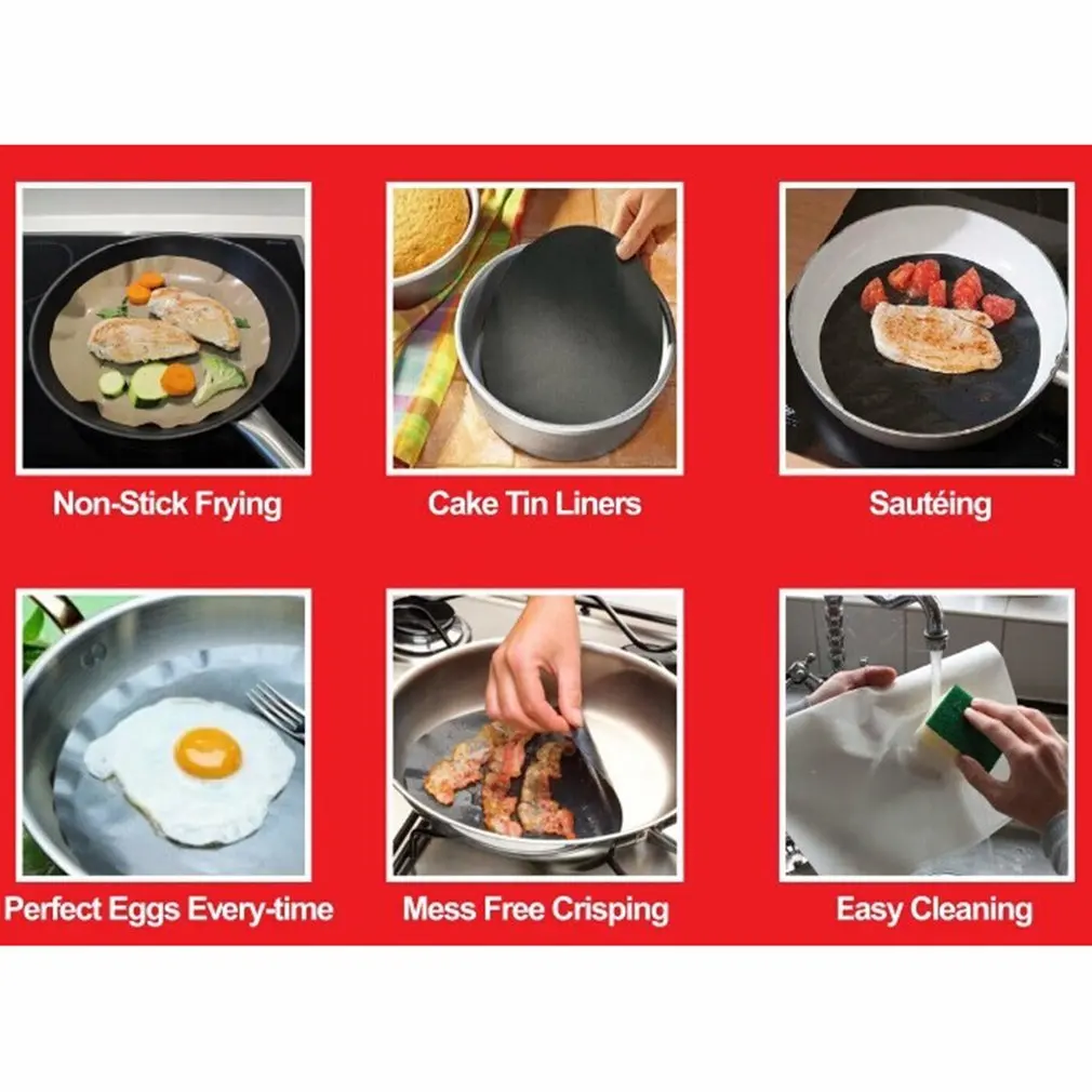 1 шт./компл. круглый антипригарный термостойкий Коврик Для Сковороды