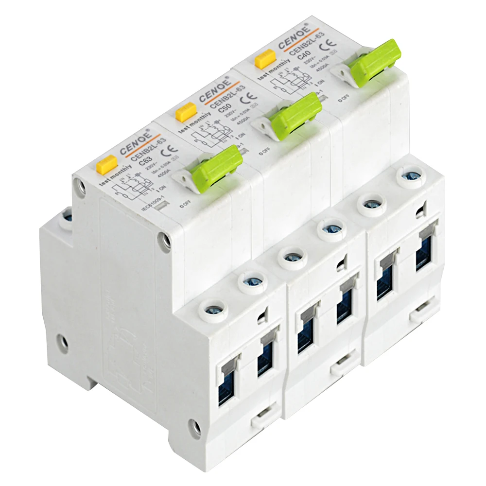

free shipping excellent leakage protection earth leakage circuit breaker residual breaker DPNL 1P+N 16A 32A 63A 230V~ 50HZ/60HZ