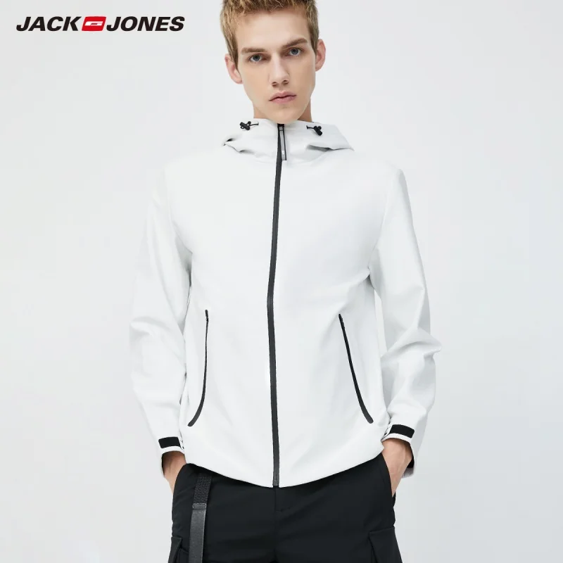 

JackJones Для мужчин из толстовки с капюшоном и застежкой-молнией с буквенным принтом Спортивная повседневная куртка | 220121525