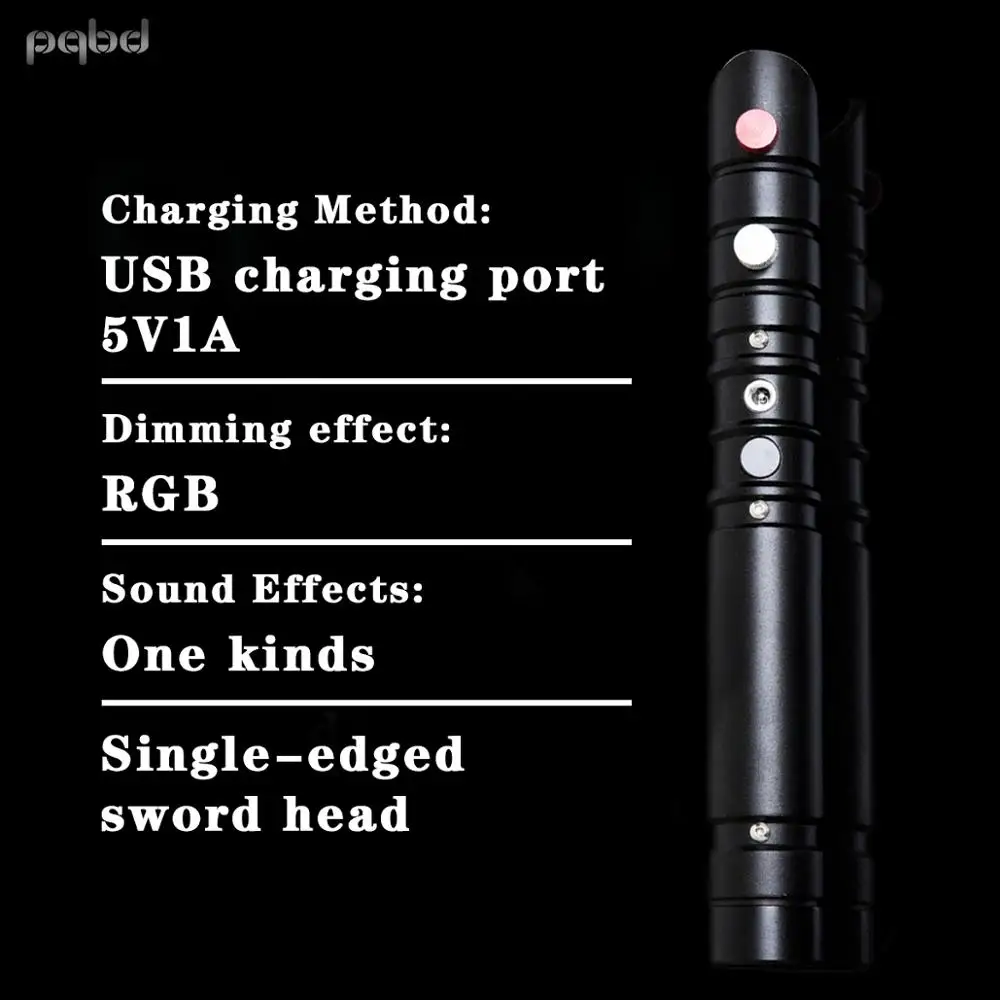 Pqbd Plus световой меч RGB звуковой эффект силы лазерный Косплей светящаяся лампа