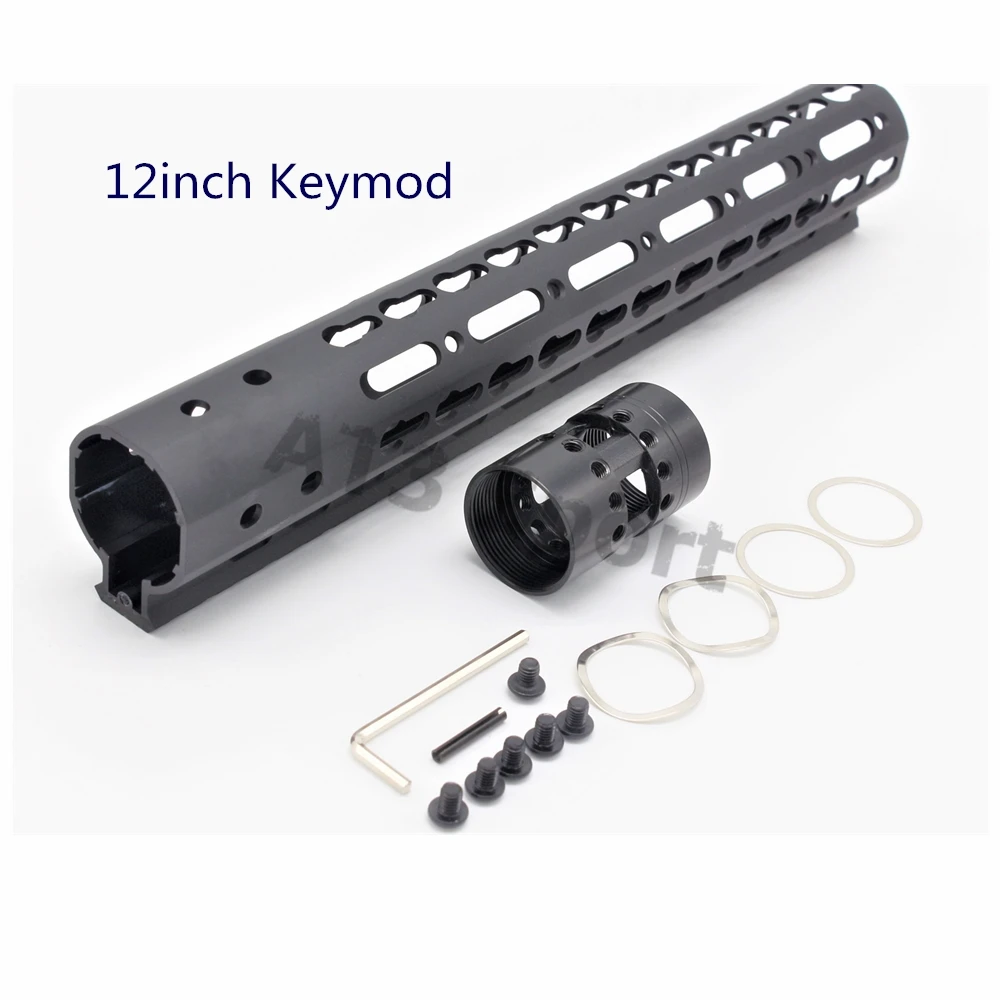 12 дюймовый бесплатный поплавок Keymod /Mlok Handguard сверхлегкий дизайн монолитный