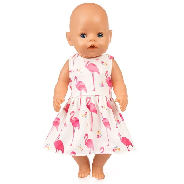 Кукольное платье подходит для кукол-младенцев 43 см Одежда новорожденных и
