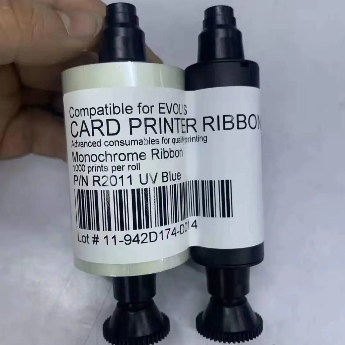 R2011-UV blue ribbon invisiable 1000 Prints compatible for evolis Pebble Dualys printers | Компьютеры и офис