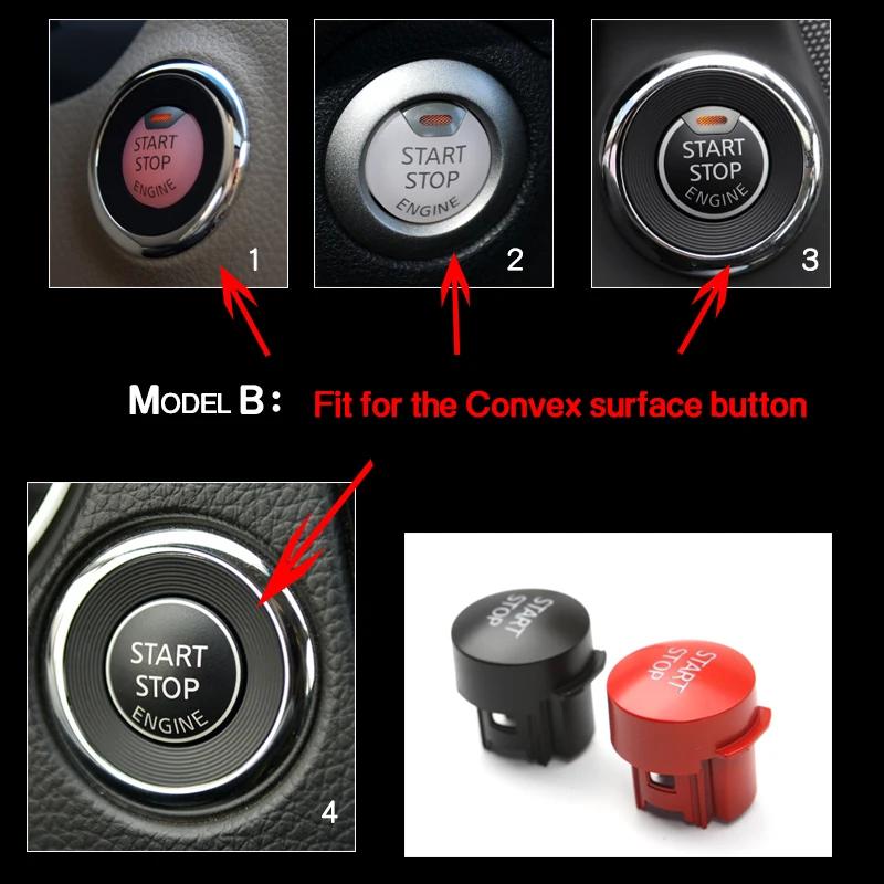 Car Interior Accessories Styling Start Stop Engine Ignition Cover Auto Button Case For Nissan micra patrol sentra murano 370Z | Автомобили