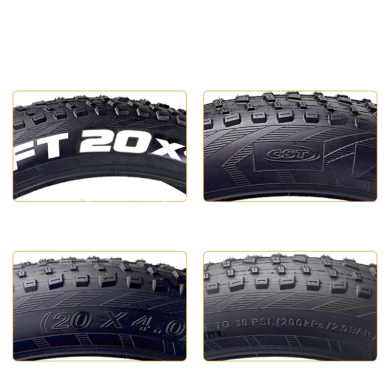 20x4.0 100-406 Folding Electric bike tires bicycle tyre beach electric mountain city fat tyres snow Bike 20 inch 4.0 Ebike | Спорт и