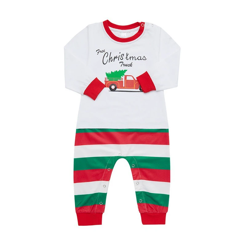 Рождественские одинаковые комплекты Мультяшные пижамы для мальчиков девочек