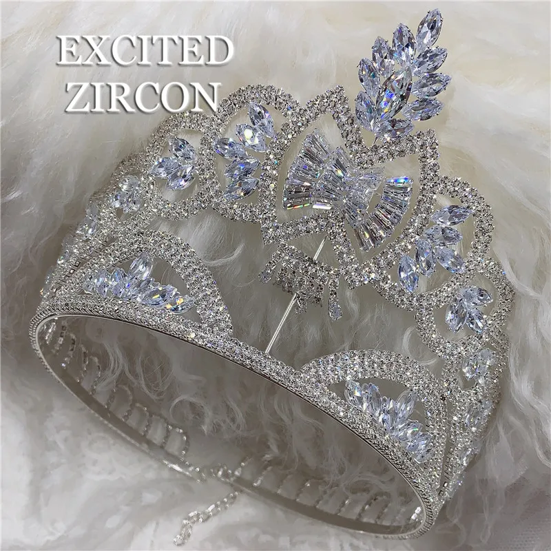 Изысканная модная женская корона с Ангелой и принцессой из искусственного