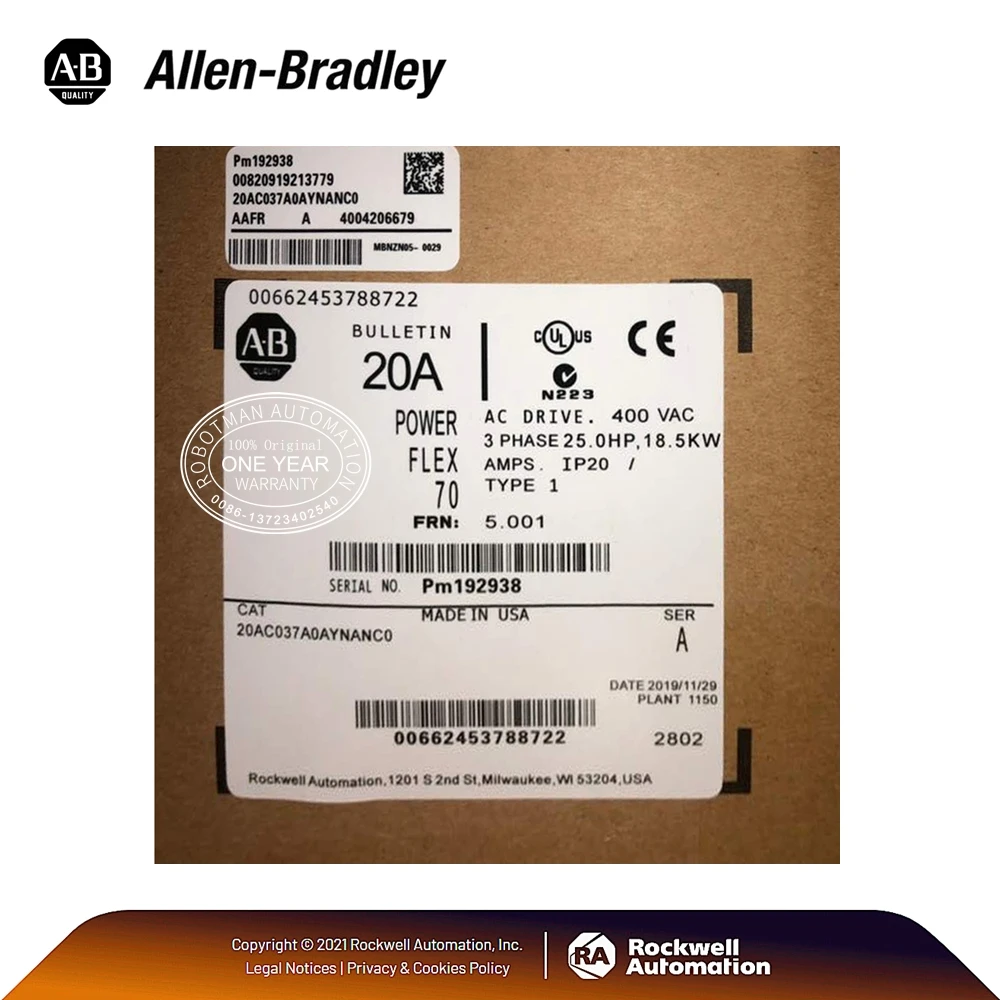 New in box allen-брэдли 20AC037A0AYNANC0 покроя из денима 70 серий привод переменного тока