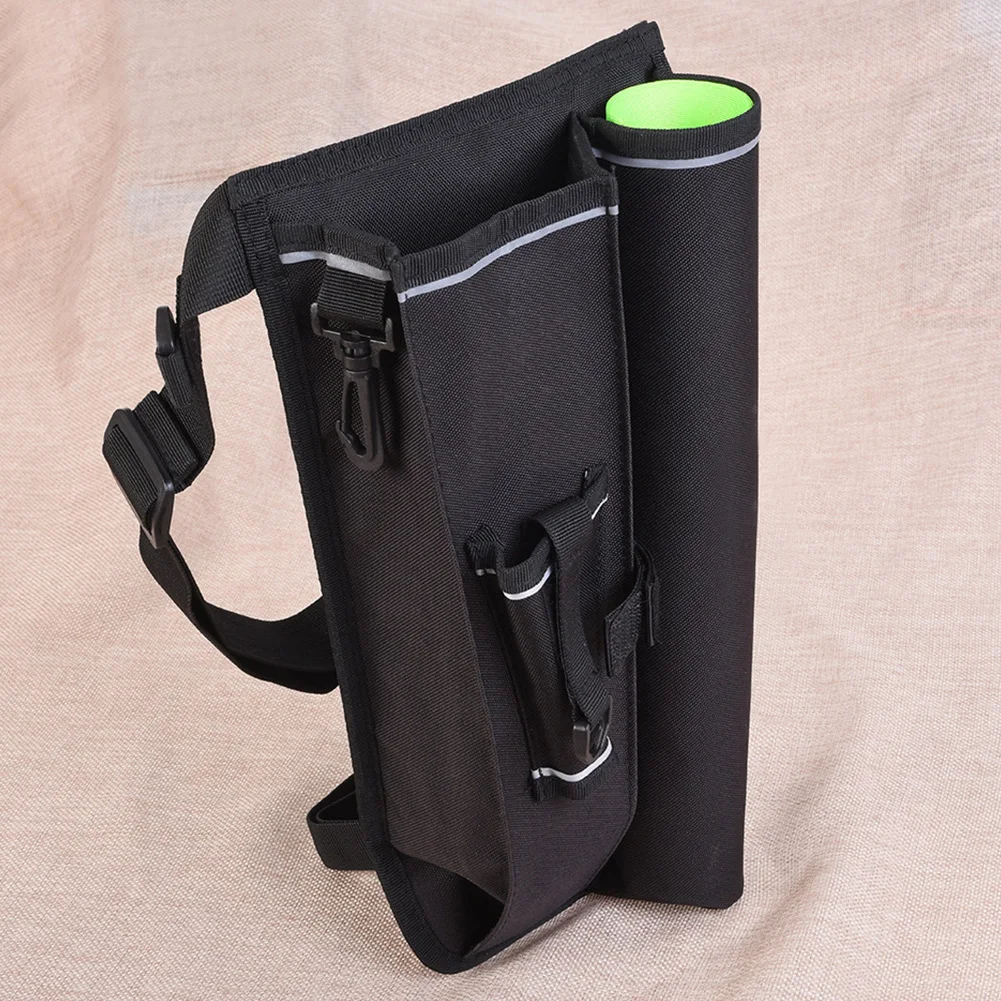 Портативный чехол-держатель для удочки сумка рыбалки дышащая черная на талии
