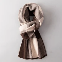 men wool scarf winter knitted neckscarf luxury brand shawls and wraps classical warm wool scarves outdoor echarpe 180x30cm