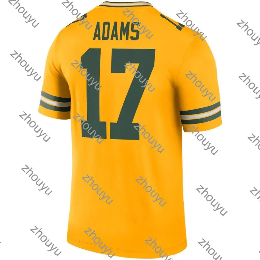 

Игровая футболка Davante Adams Yellow Bay Packers для мужчин и женщин