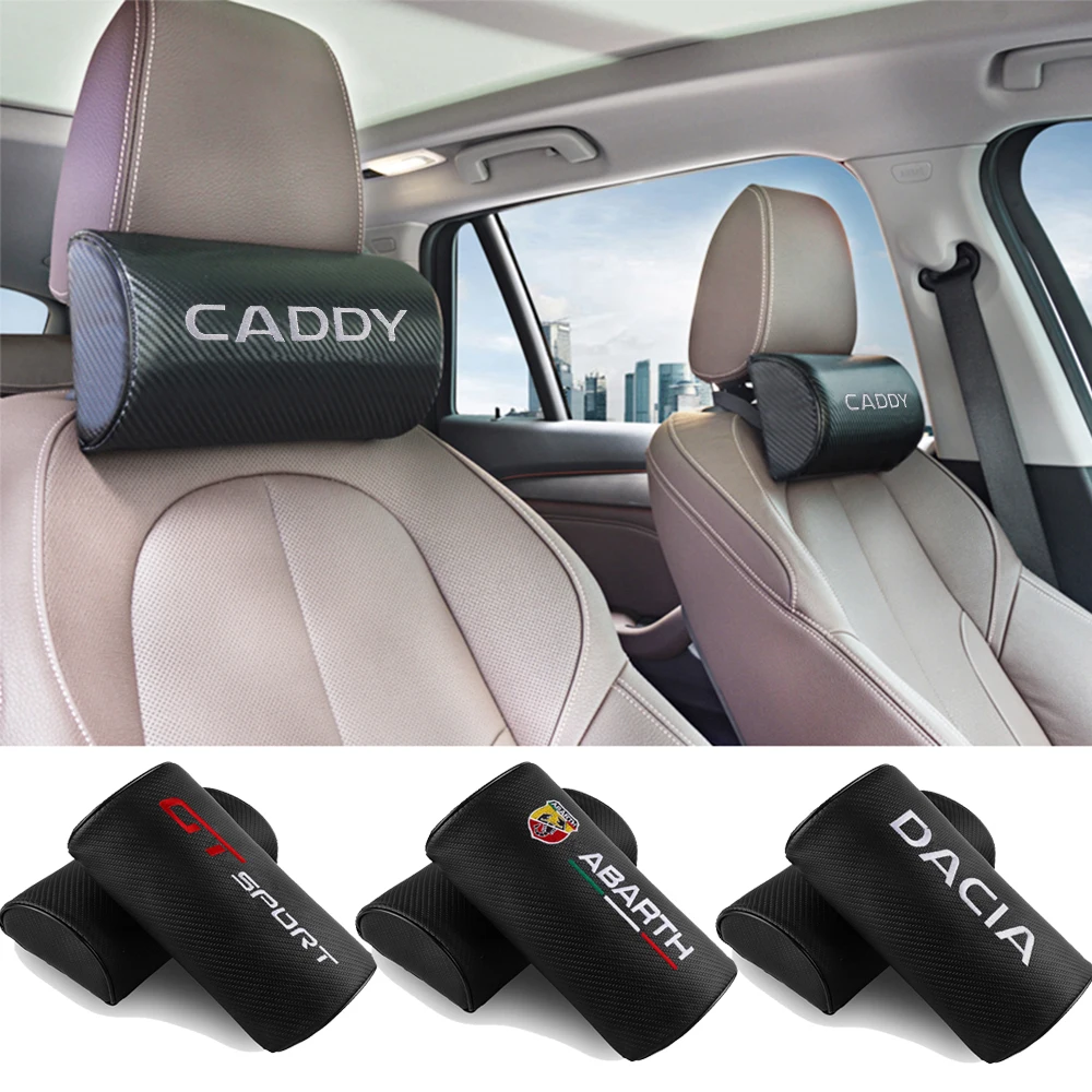 Автомобильная подушка на подголовник из углеродного волокна для сиденья головы