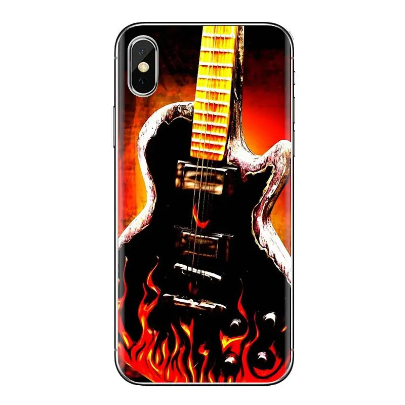 For Xiaomi Mi6 Mi 6 A1 Max Mix 2 5X 6X Redmi Note 5 5A 4X 4A A4 4 3 Plus Pro TPU Transparent Cover Water and fire guitar Pattern |