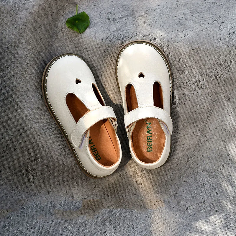 Женская обувь для праздника детская девочек из натуральной кожи на низком