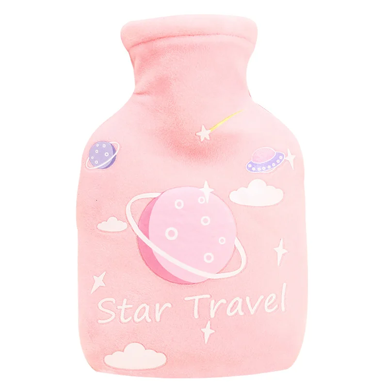 Normal Pink Planet 350 мл плюшевые грелки, теплые милые Мультяшные животные, грелки для рук, студенческий Карманный нагреватель, Резиновые грелки для дома - Цвет: Normal Pink Planet