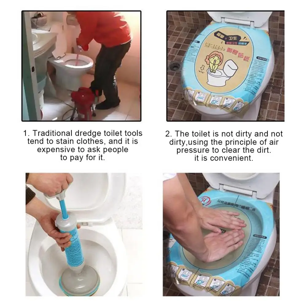 1 шт. супер Давление вантуз для унитаза простые и дешевые принцип Туалет бум