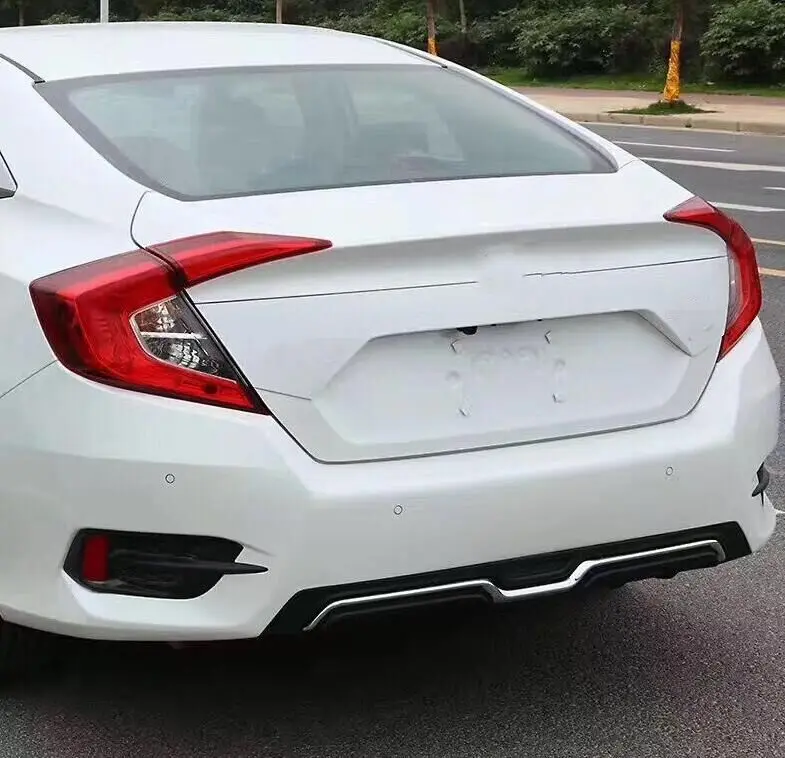 Подходит для Honda Civic 2016 2017 задний бампер диффузор бамперы защита губ