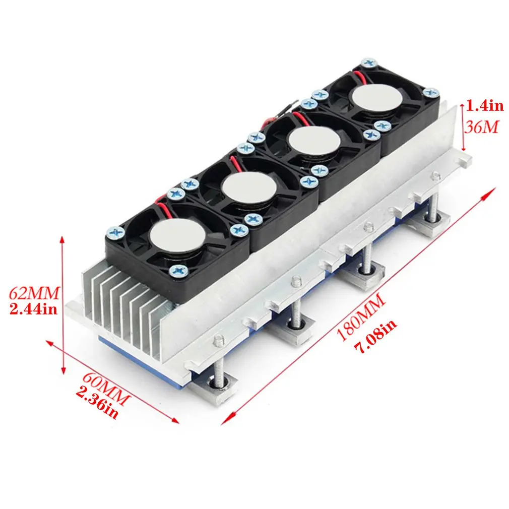 

Conductor Cooling Plate Air Conditioning Refrigeration Cooler DC 12V Durable Cooler Kit Air Conditioner Cooling System DIY Kit