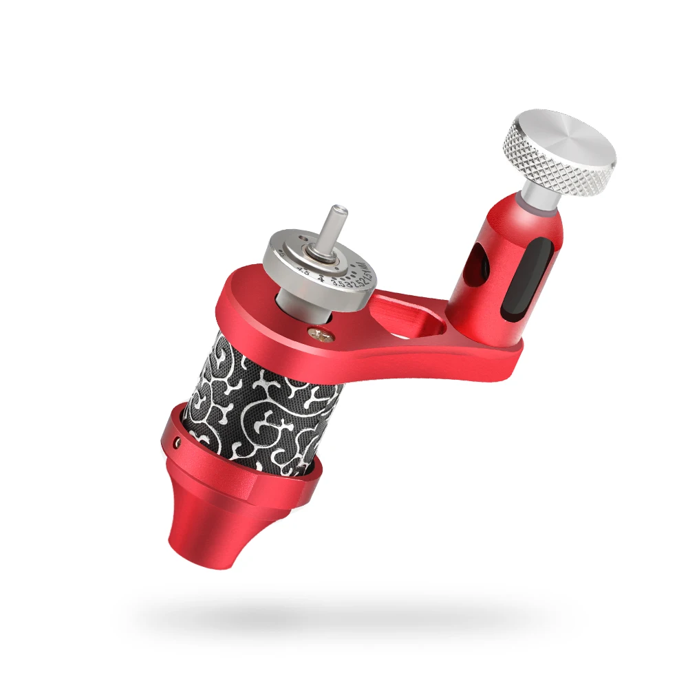 Машинка для тату-машинки с черным серебристым и красным мотором | Тату-машинки