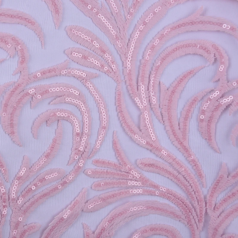 Последние Стильные молочные шелковые кружевные ткани высокого качества