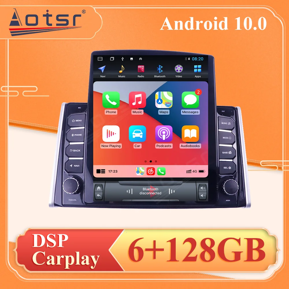 

128G Vertical Screen Tesla Style Android 10.0 Car Radio For Toyota RAV4 2019 Car DVD Multimedia Player Auto GPS Navigation 4G