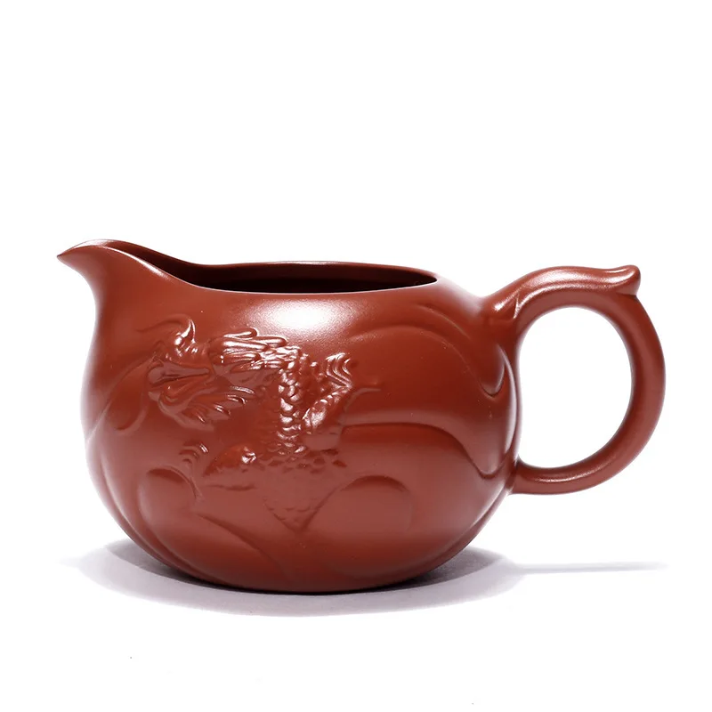 

Purple Sand Dragon Pattern Fair Cup Raw Ore Manual A Cup Of Milk Part Tea Utensils Yixing Tea Set Suit