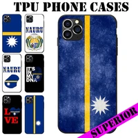 for huawei p8 9 10 20 30 40 mate plus pro lite x nauru flag text coat of arms theme soft tpu phone cases cover logo