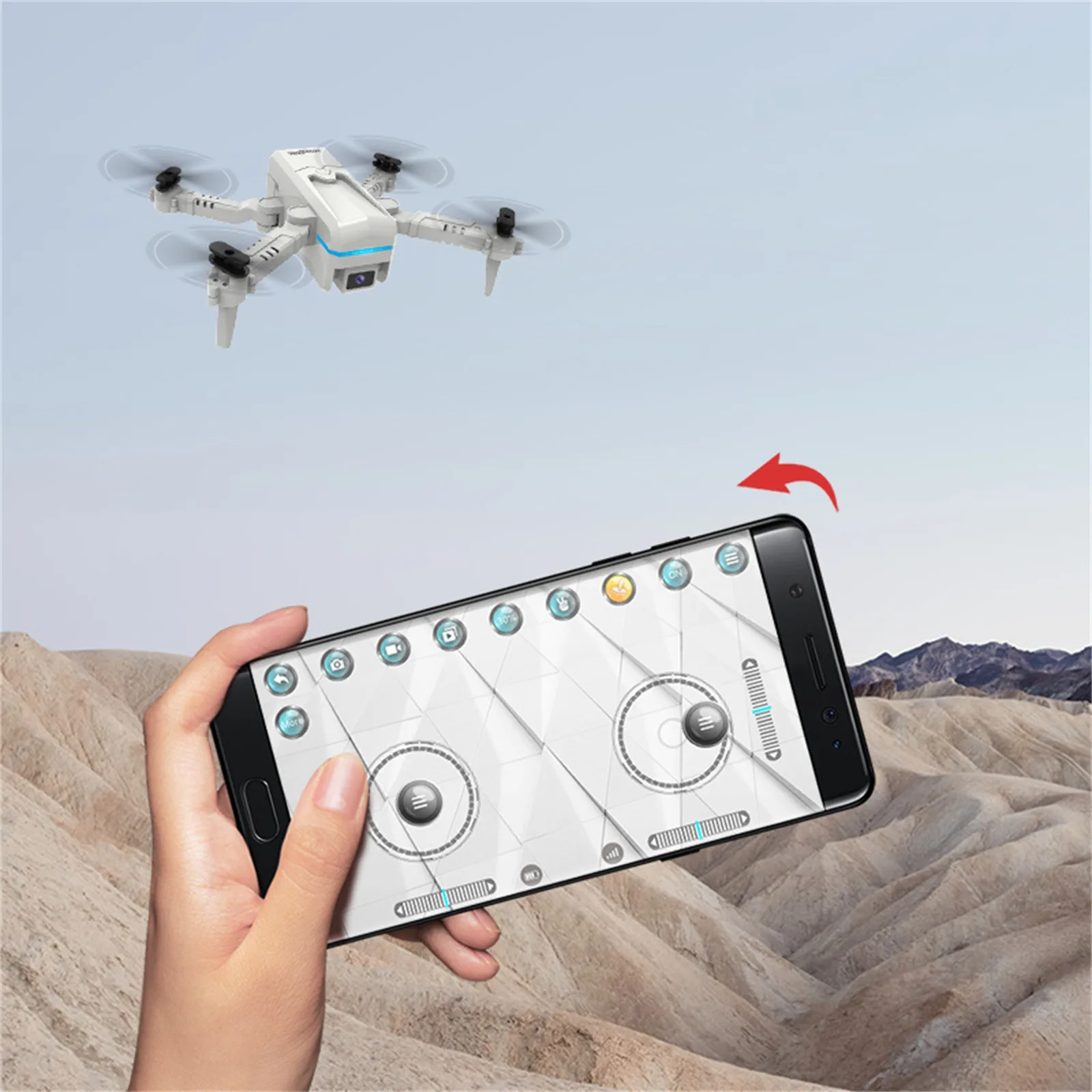 Новинка Дрон H6 с Wi Fi FPV 2021p передача в реальном времени HD 4k двойная камера высоты