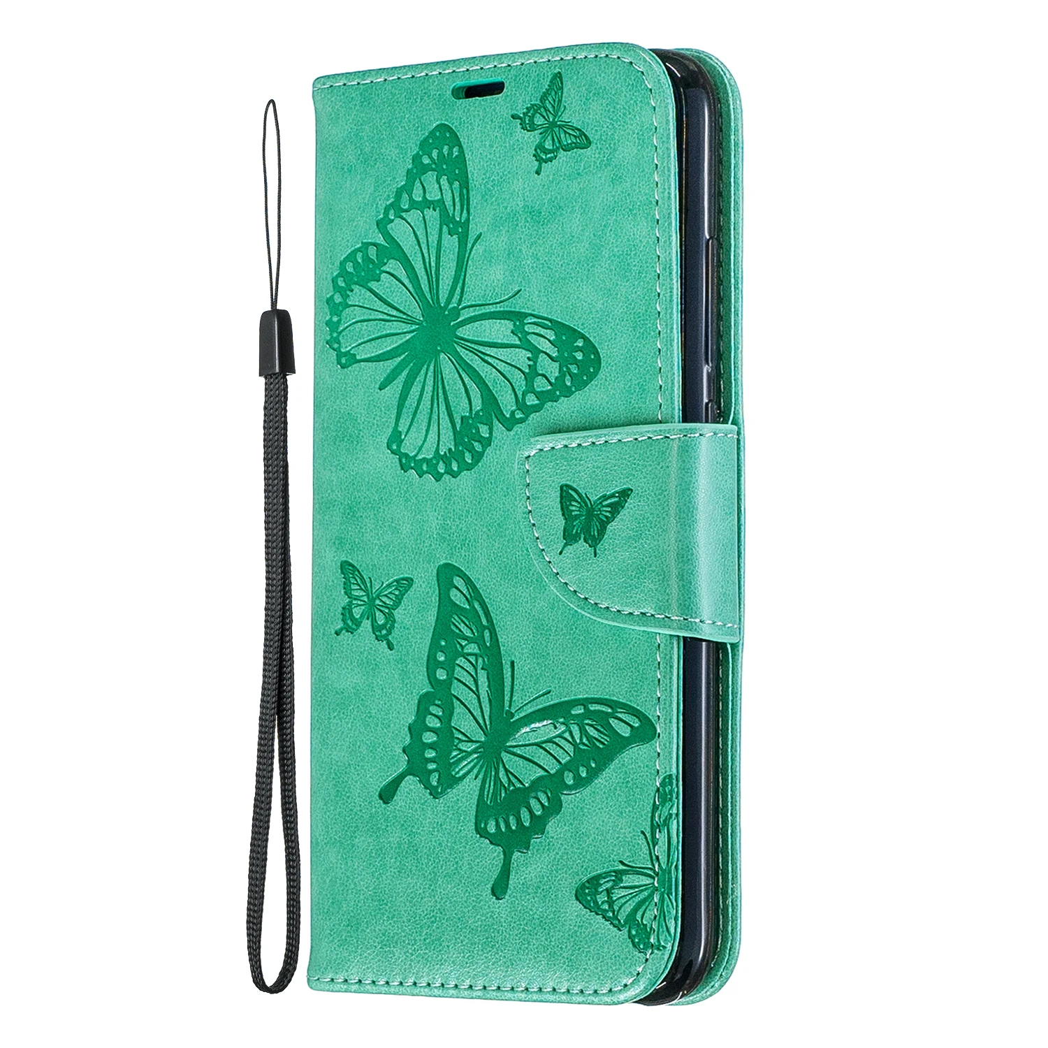 Green Кожаный флип-чехол для huawei P30 P20 Pro Lite Y6 Y5 mate 30 20 Pro P Smart Honor 3D бабочка кошелек Чехол-Кошелек Coque - Цвет: Green