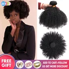 Афро кудрявые пряди Remy наращивание волос человеческие волосы для черных женщин 3c пряди волос настоящие волосы волнистые человеческие натуральные волосы для женщин