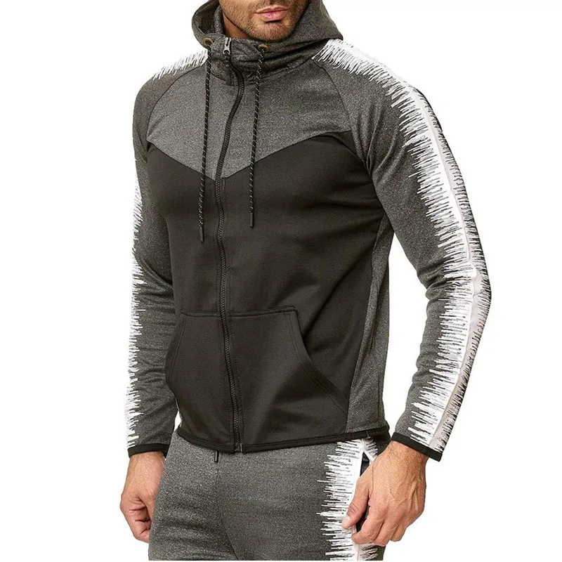 Спортивный костюм на молнии мужской комплект спортивный из 2 предметов мужская