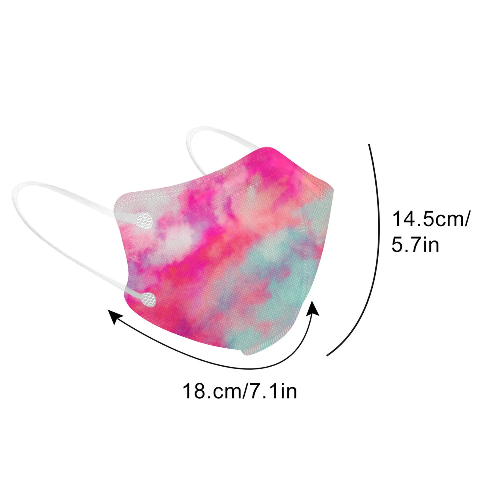 10/50 шт. Mascarilla fpp2 Homologada Tie Dye Print ffp2mask ffp2Facemask Mascarillas Ninos От 4 до 12 лет KN95 маска для лица |