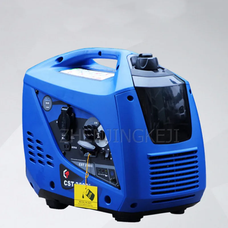 ガソリン発電機デジタル周波数変換 2kw小型超静音 2vポータブルホーム銅線範囲エクステンダー電源ツール 26 Off