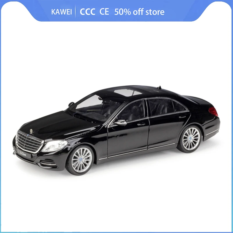 

WELLY 1:24 Mercedes Benz S-Class Sports Car Simulation Alloy Car Model Crafts Decoration Toys For Children Boy Collection Gifts